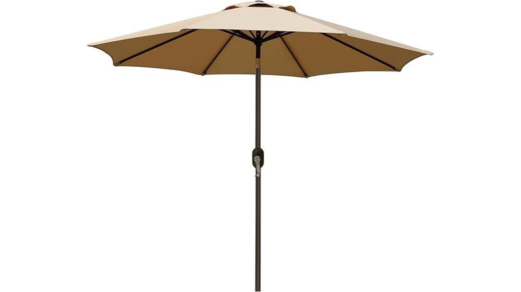 9 ft tilting patio umbrella