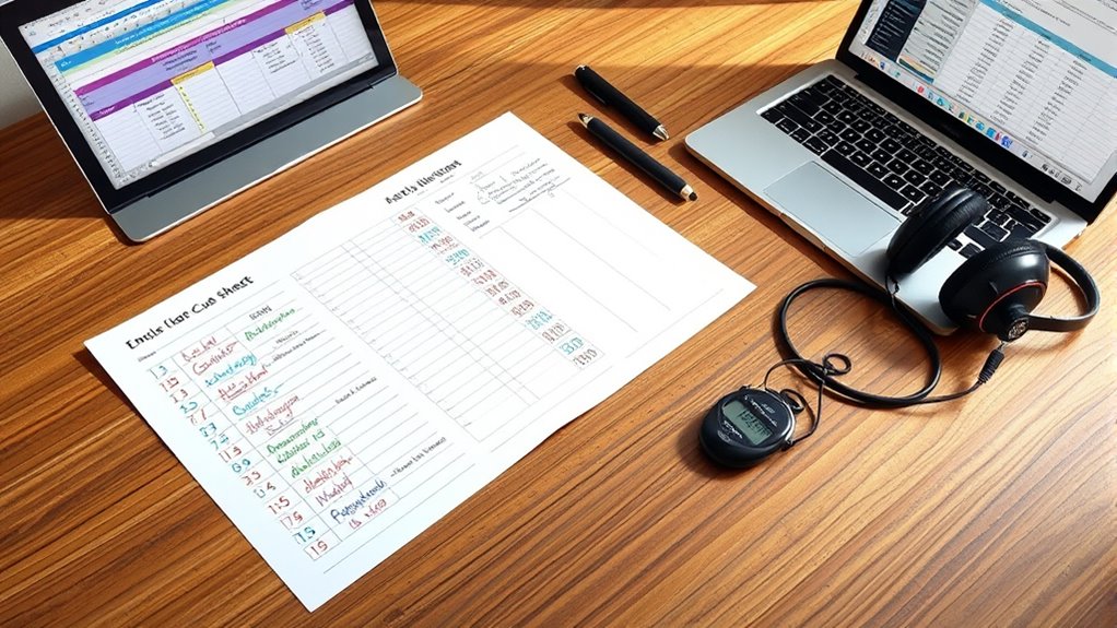 accurate detailed cue sheet