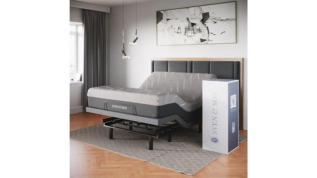 adjustable bed with massage