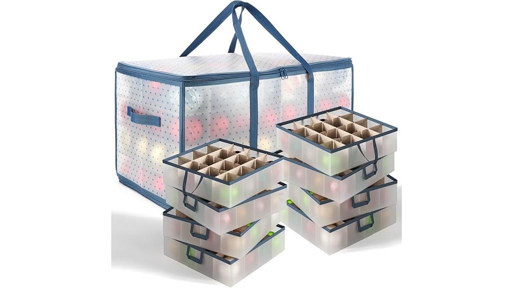 adjustable divider ornament storage