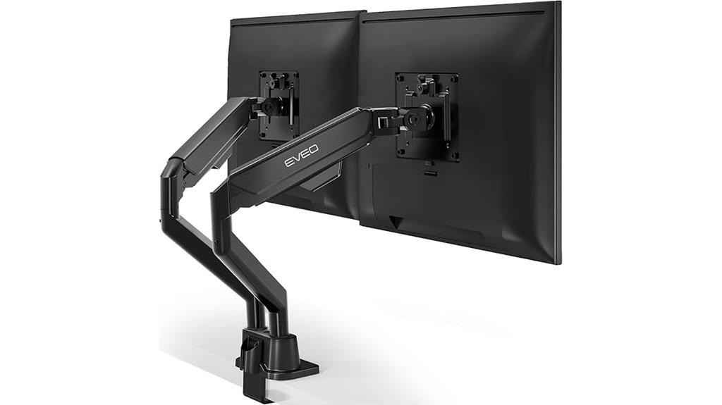 adjustable dual monitor mount