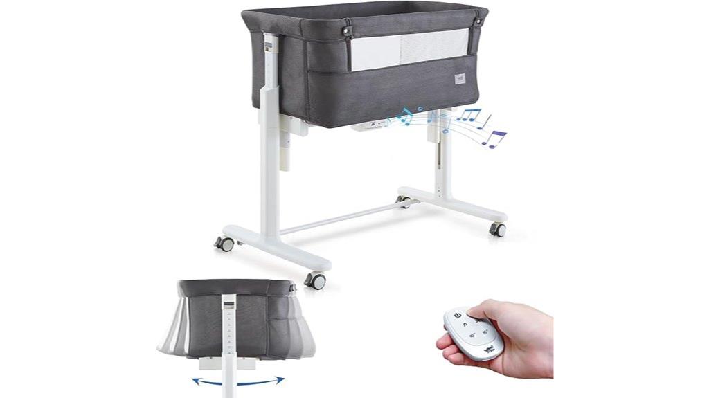 adjustable height baby bassinet
