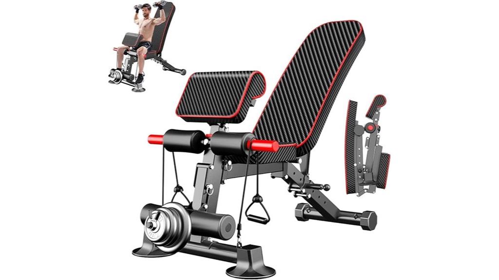 adjustable home gym bench