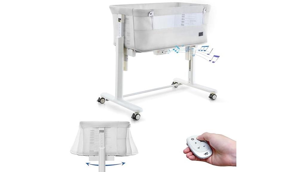 adjustable rocking baby bassinet