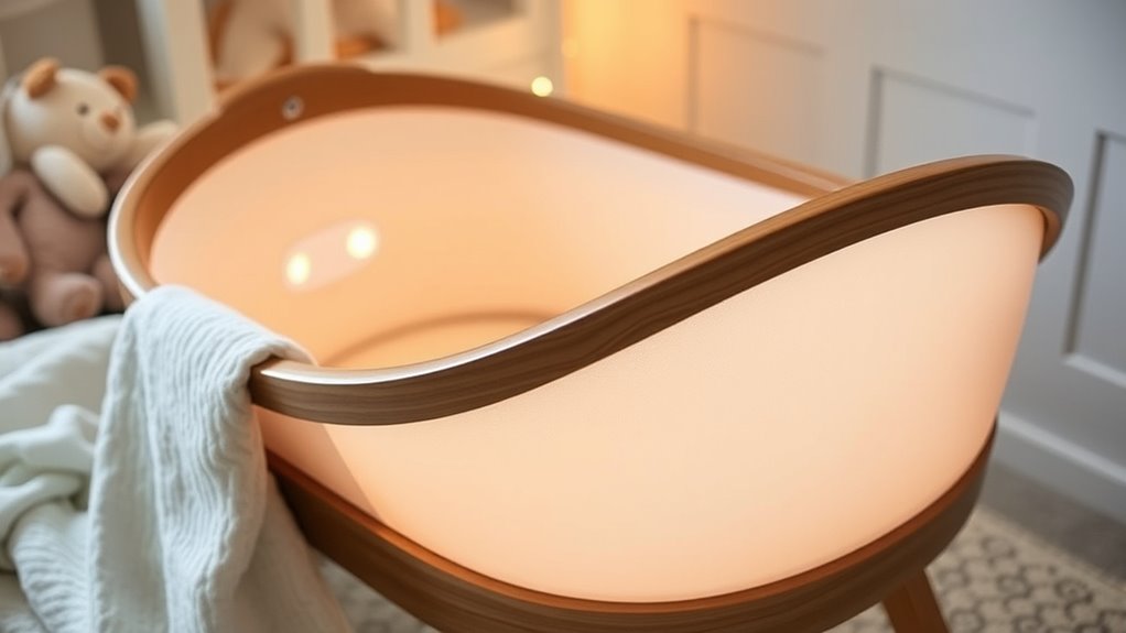 auto rocking cry sensitive bassinets