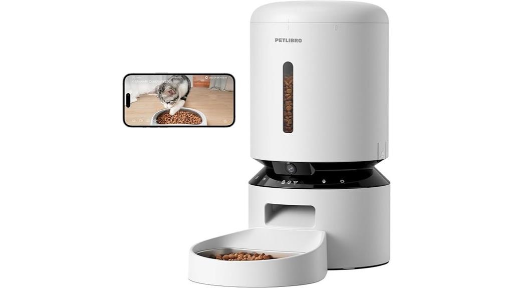 automatic cat feeder with camera