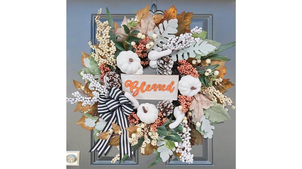 autumn harvest fall wreath