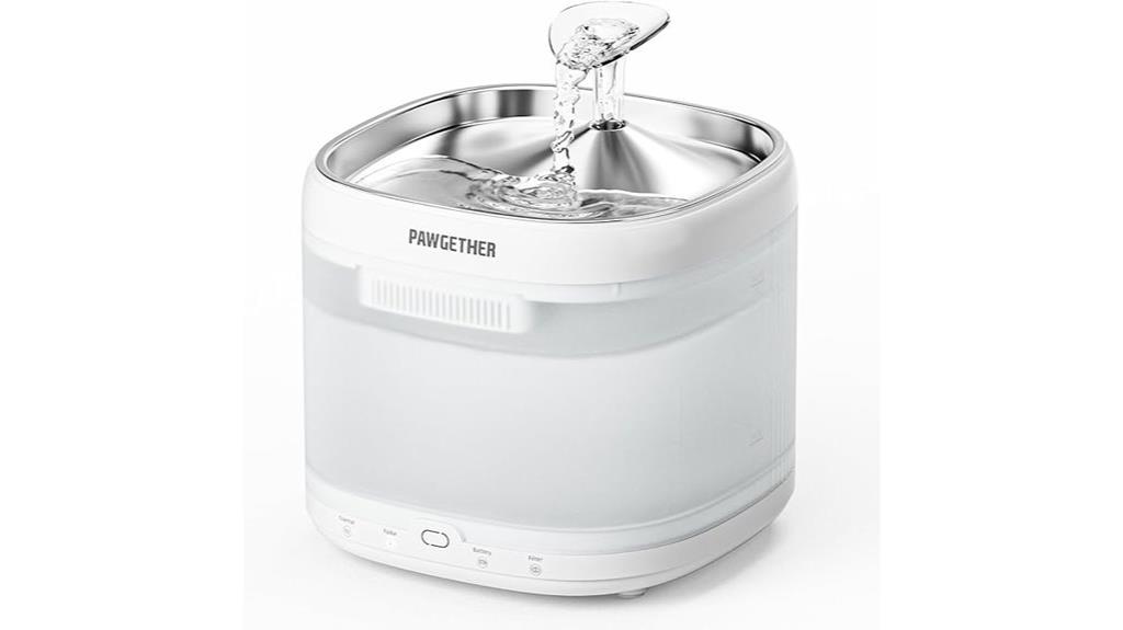 cat water fountain stainless