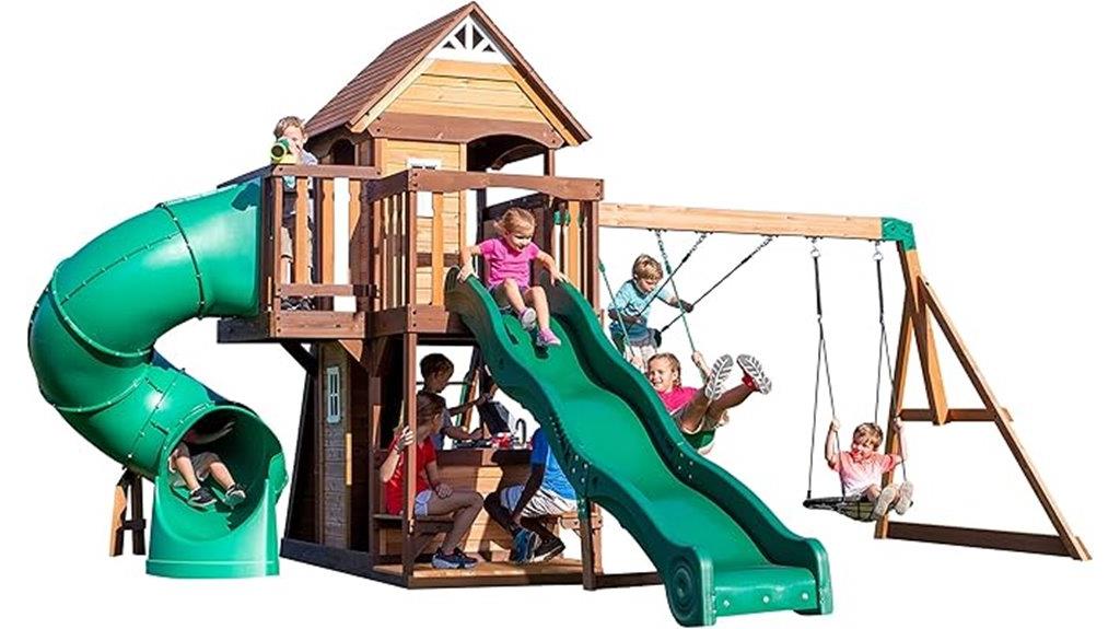 cedar cove wooden playset