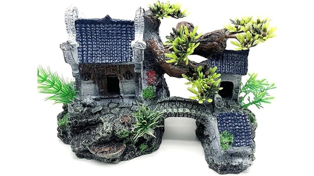 chinese landscape aquarium decor