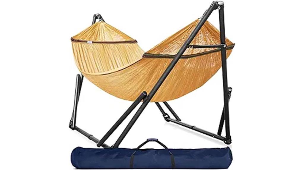 comfortable outdoor relaxation setup