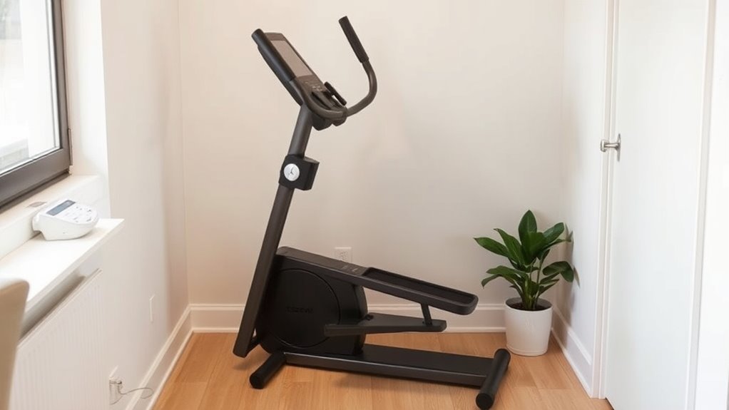 compact space saving ellipticals