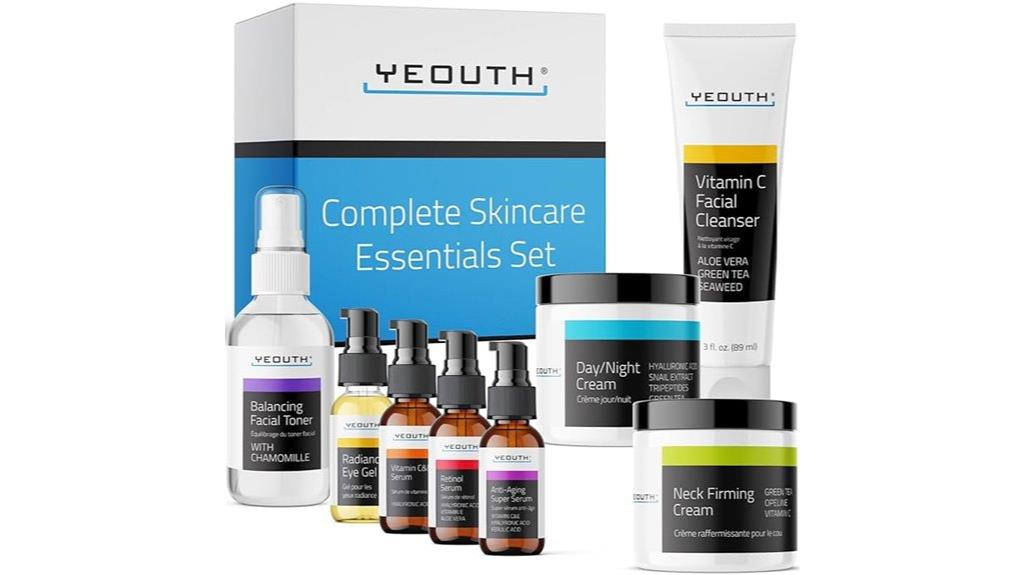 complete eight piece skincare set