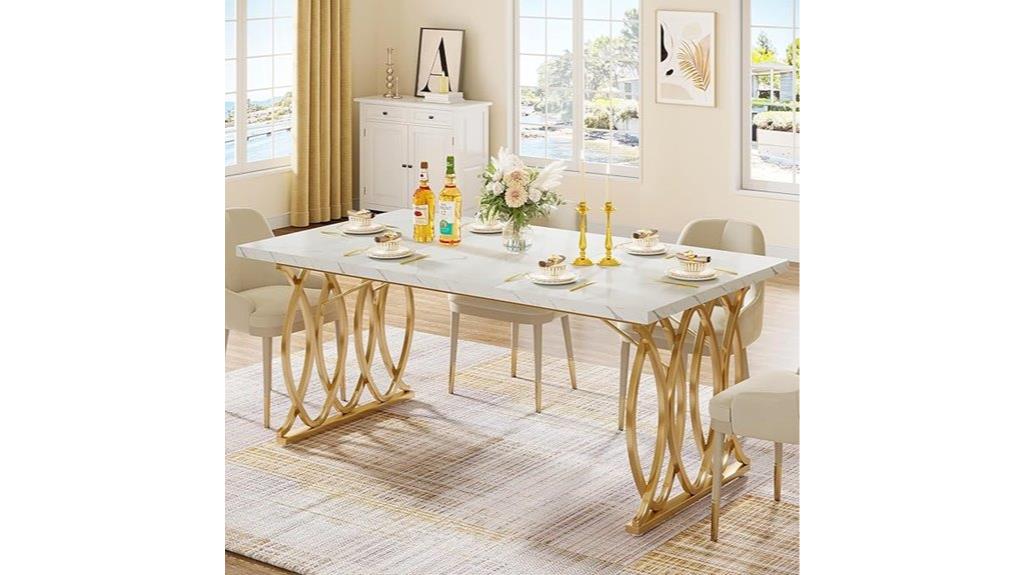 contemporary 4 6 person table