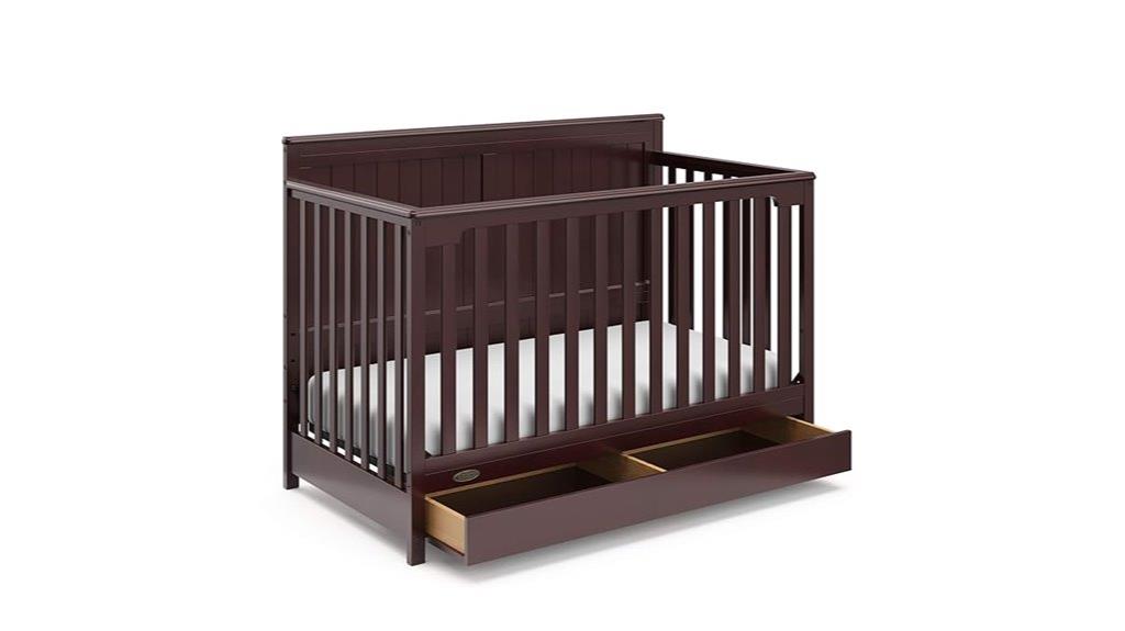 convertible crib with drawer