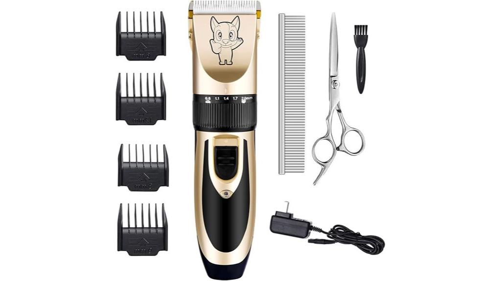 cordless low noise grooming kit