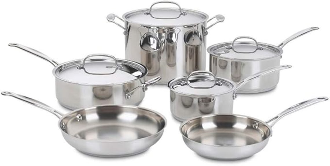 cuisinart stainless cookware set