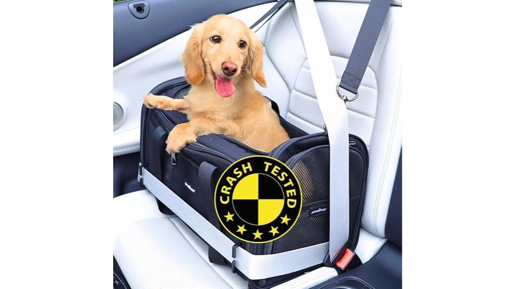 dog carrier with crash test
