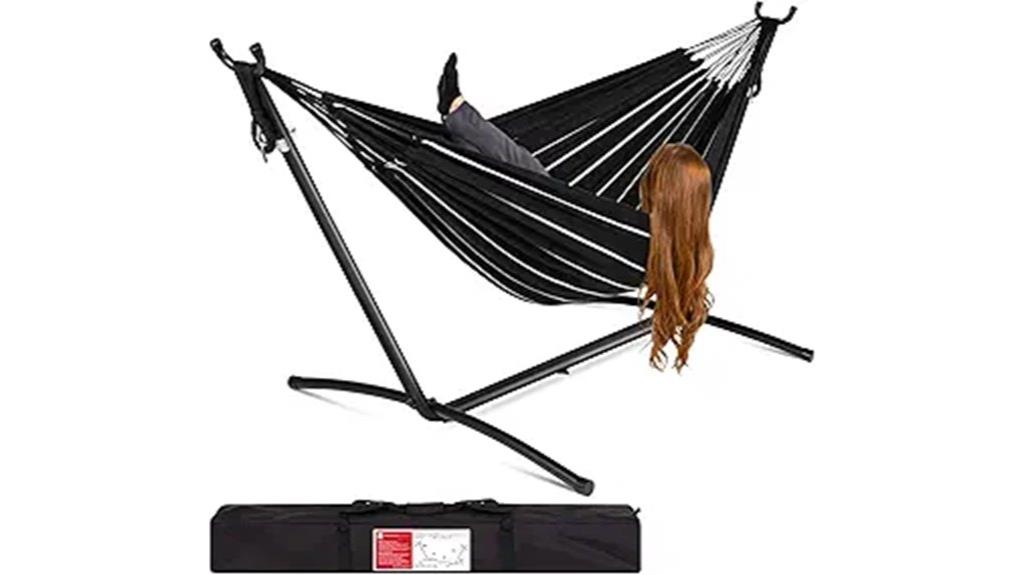 double hammock with stand