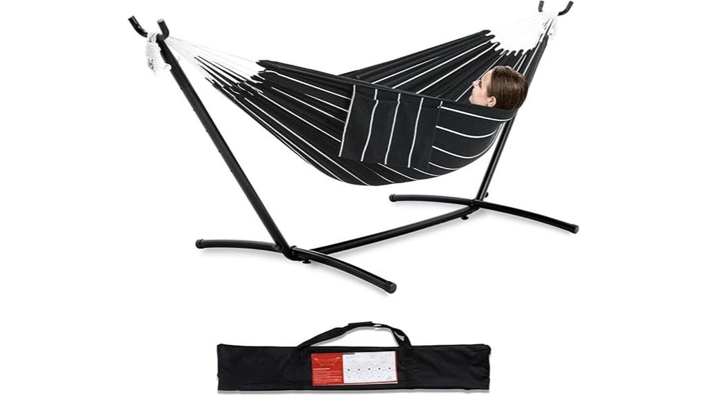 double hammock with stand