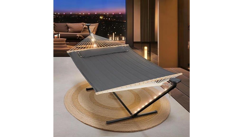 double hammock with stand