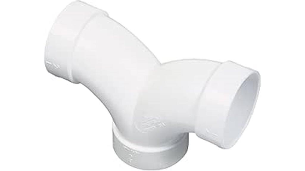 double sweep central vacuum elbow