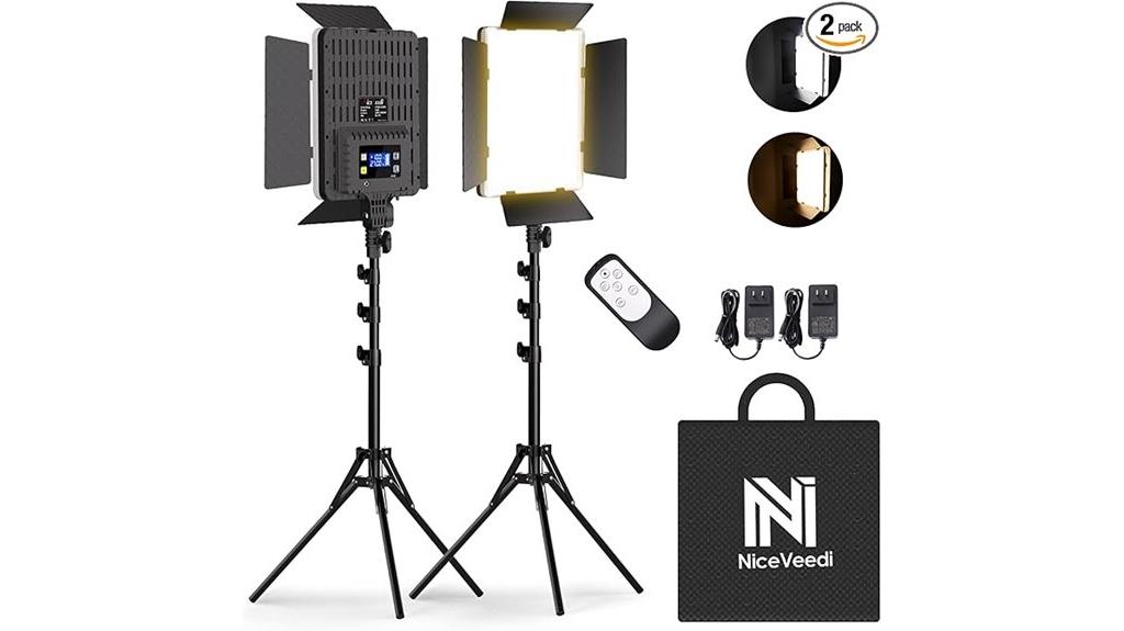 dual led photography lighting
