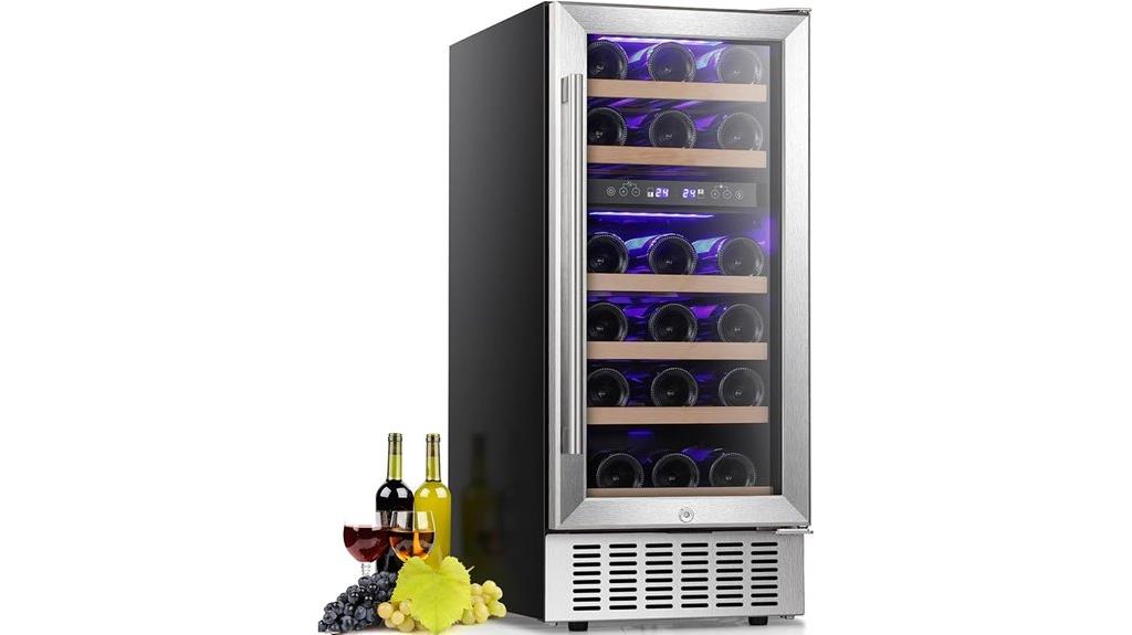 dual zone 28 bottle cooler