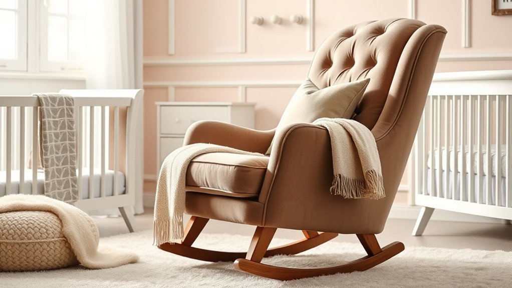 elegant baby nursery seating