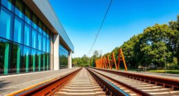 energy construction along railway