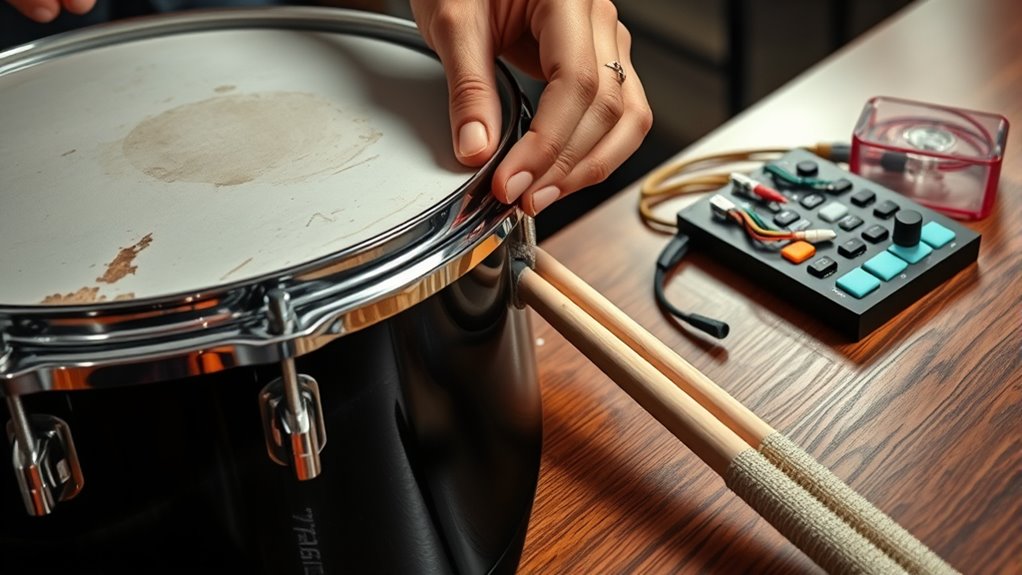 enhance drum sound quality