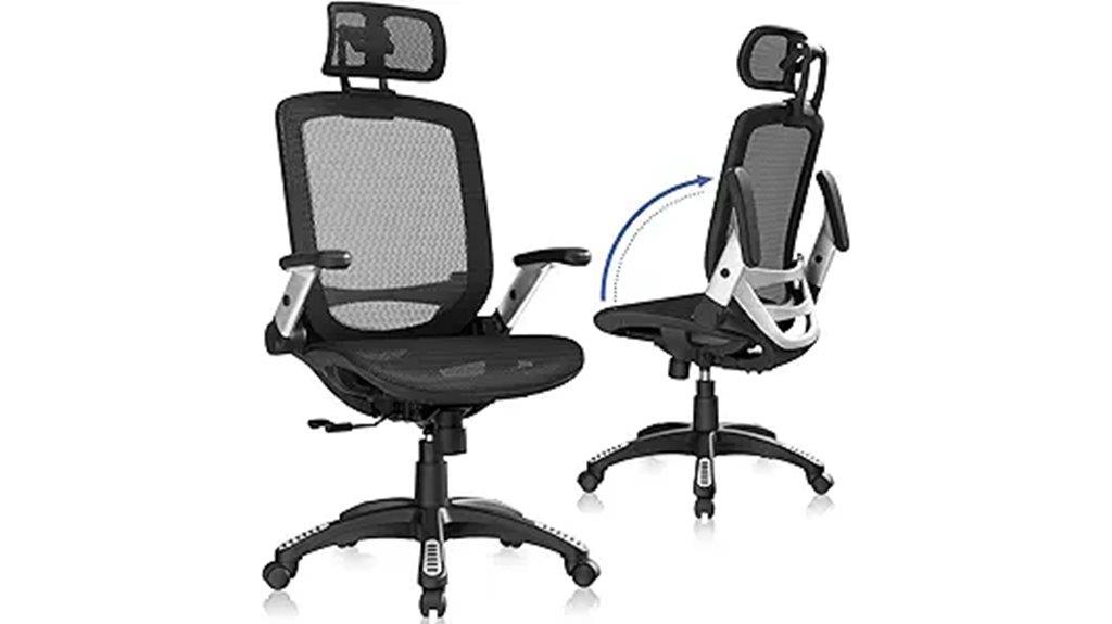ergonomic office chair with headrest