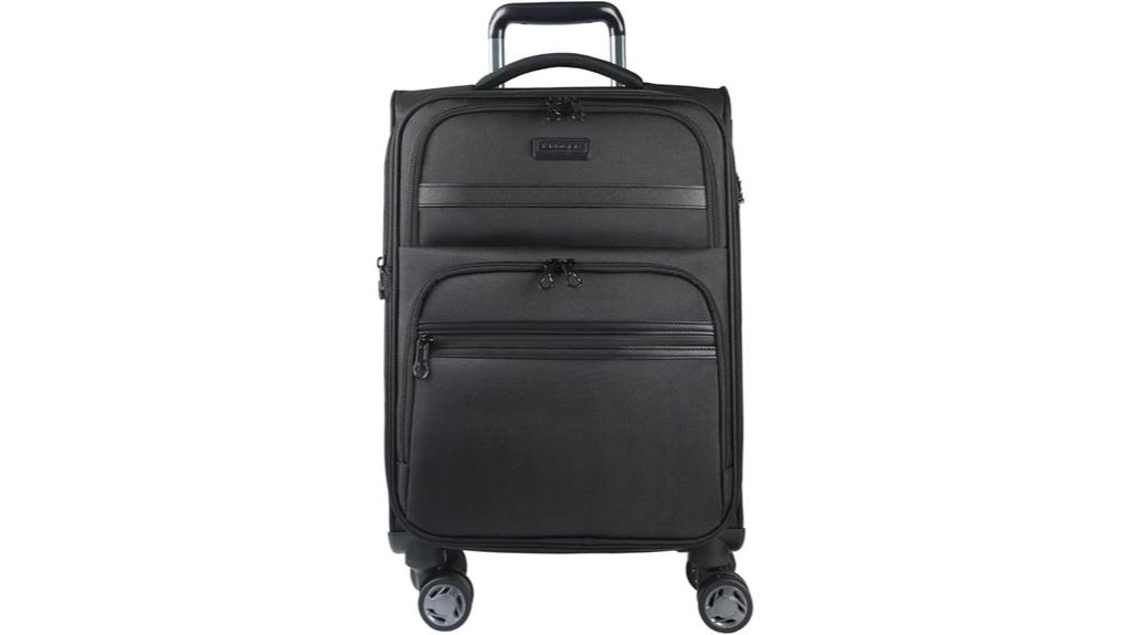 expandable spinner luggage with tsa