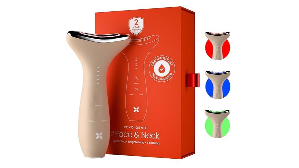 facial neck massager led