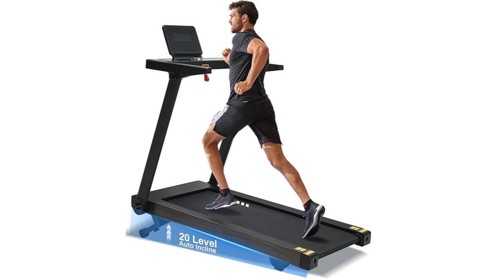 foldable bluetooth treadmill with incline
