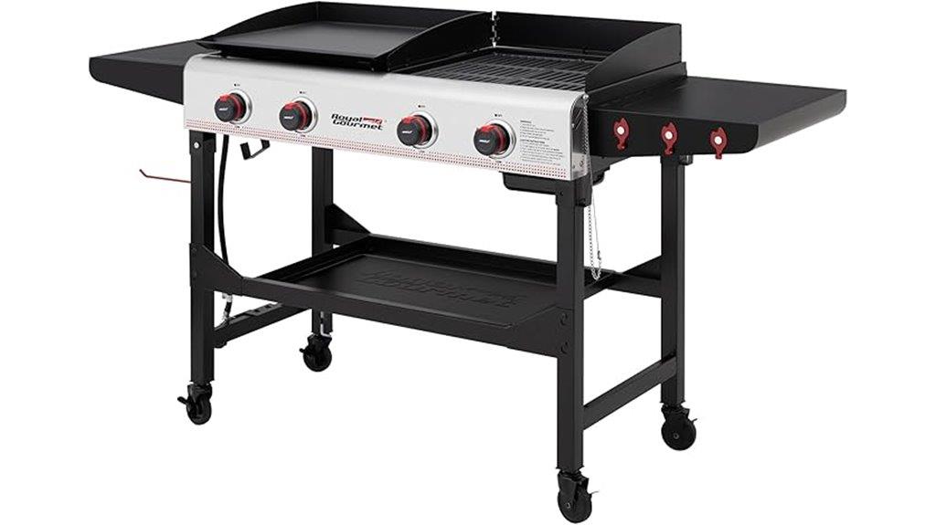 four burner propane grill