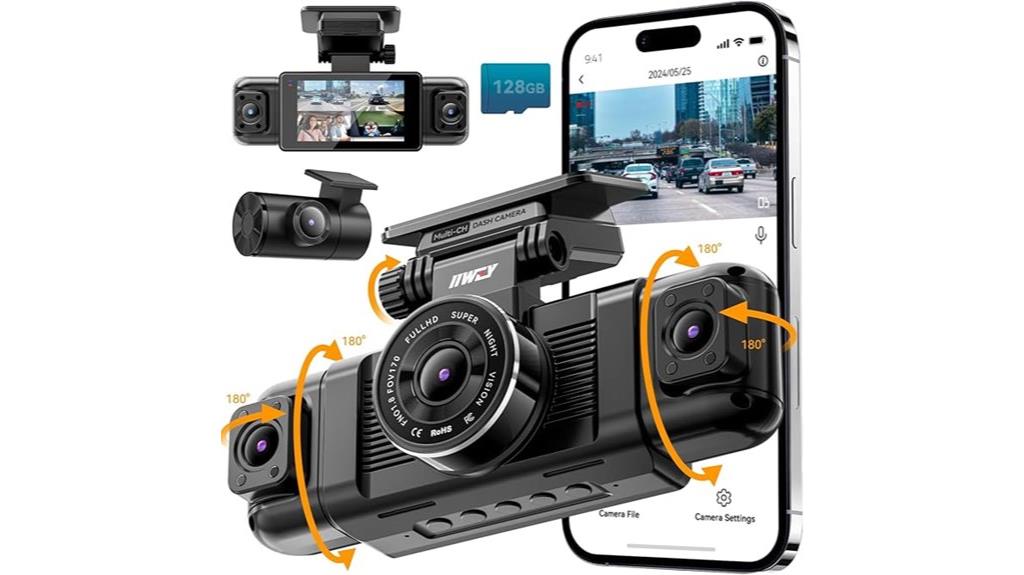 four channel 360 dash cam