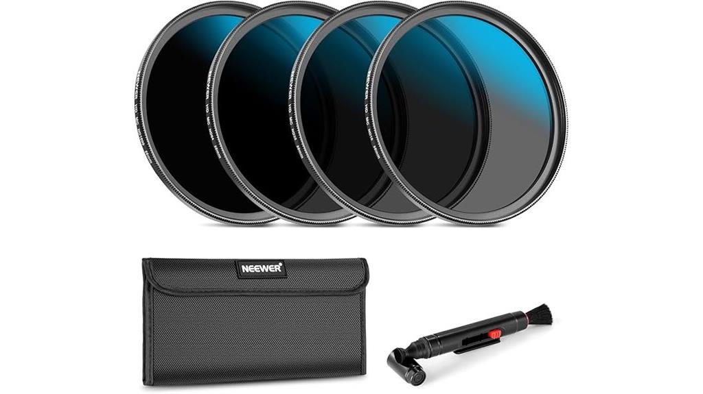 four filters for lenses