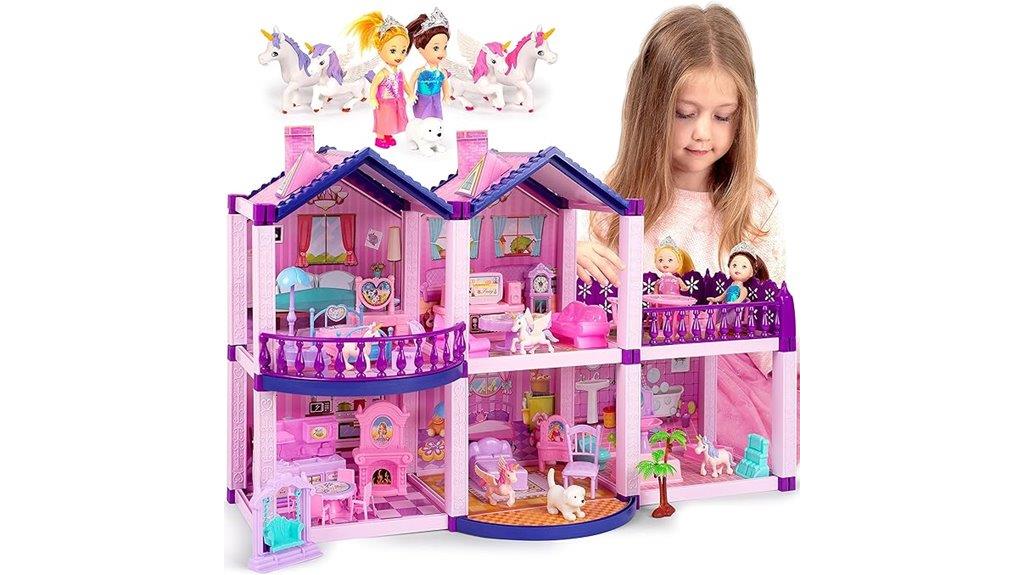girls dollhouse with furniture