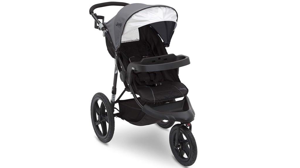 grey classic jeep stroller