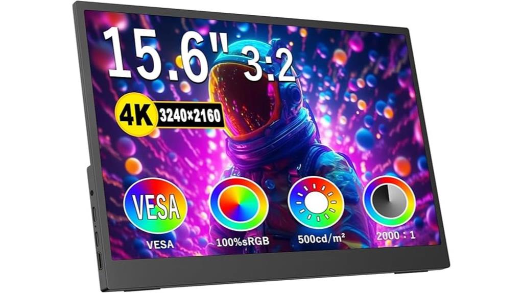 high resolution portable display