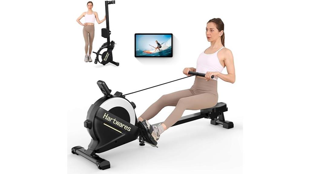 home rowing machine with monitor