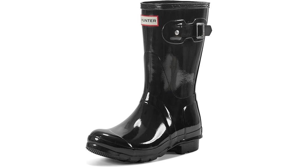 hunter women s glossy rain boots