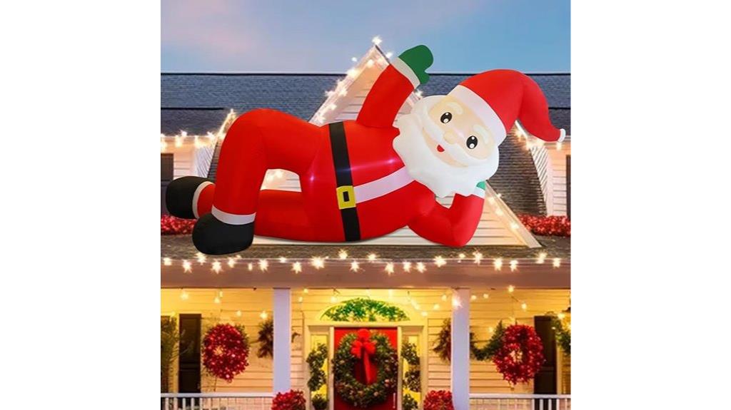 inflatable santa yard decor