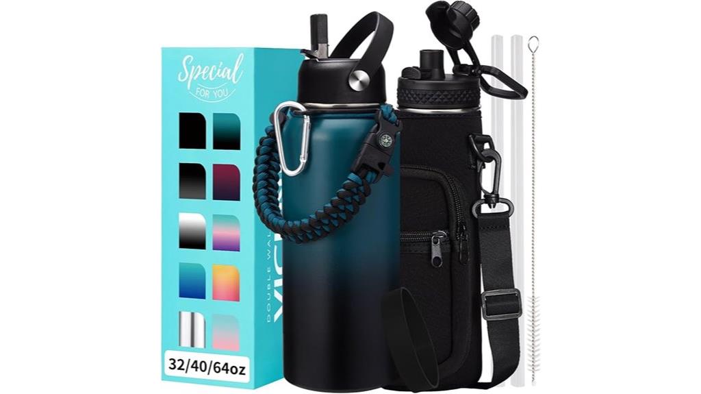insulated bottles with straw