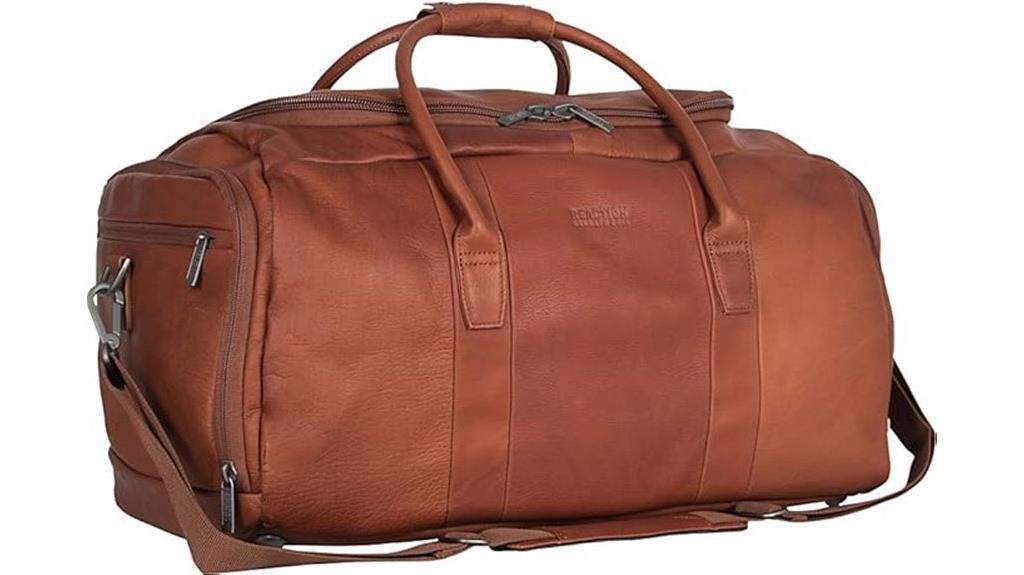 kenneth cole colombian leather duffel