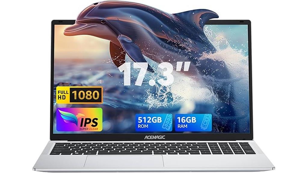 laptop with 17 3 inch fhd