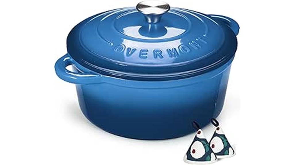 large enamel cast iron cookware