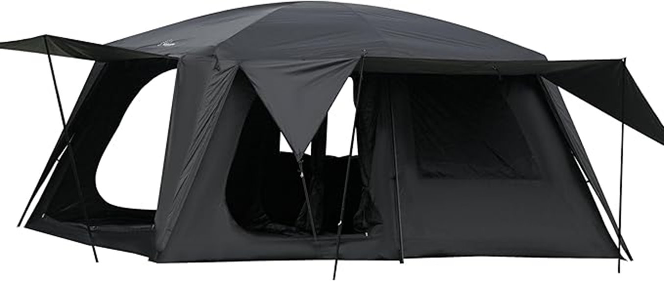large four person camping tent