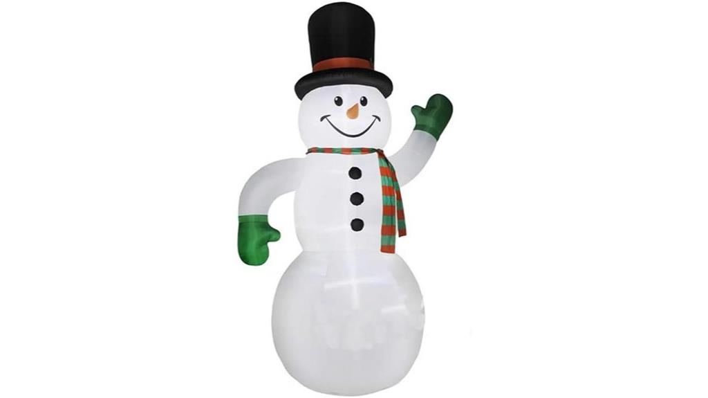 large inflatable snowman